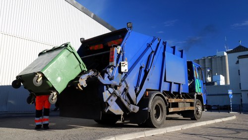 Professional team performing office clearance in Hendon
